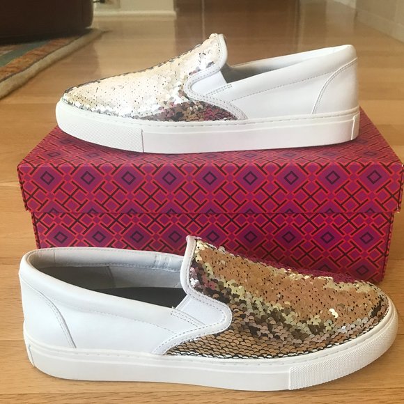 tory burch sequin sneakers